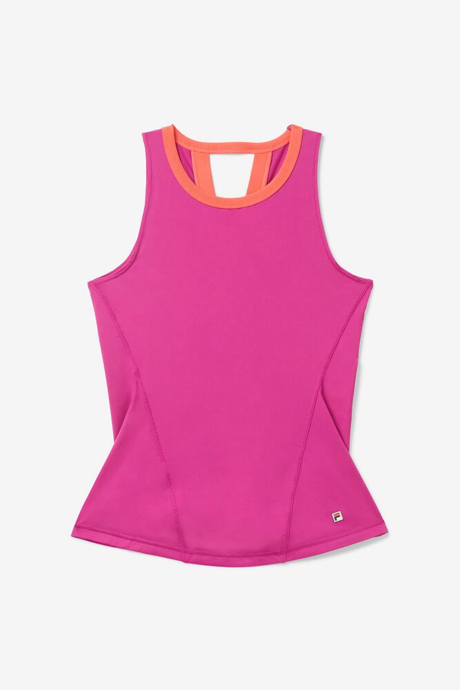 Fila Tank Top Womens Pink - Baseline Full Coverage - Philippines 4927503-PI